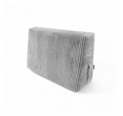 Coussin latéral pour palettes | Velours côtelé | 60x40 cm | Couleur gris