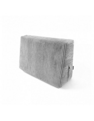 Coussin latéral pour palettes | Velours côtelé | 60x40 cm | Couleur gris