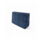 Coussin latéral pour palettes | Velours côtelé | 60x40 cm | Couleur bleu foncé