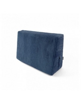 Coussin latéral pour palettes | Velours côtelé | 60x40 cm | Couleur bleu foncé
