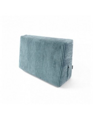 Coussin latéral pour palettes | Velours côtelé | 60x40 cm | Couleur bleu