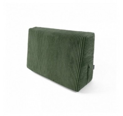 Coussin latéral pour palettes | Velours côtelé | 60x40 cm | Couleur vert foncé