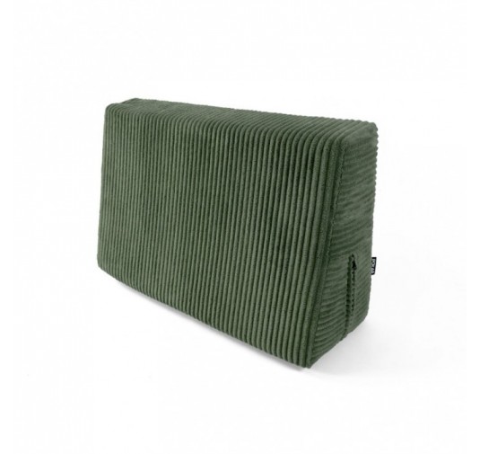 Coussin latéral pour palettes | Velours côtelé | 60x40 cm | Couleur vert foncé