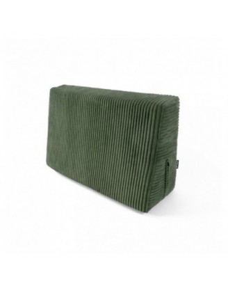 Coussin latéral pour palettes | Velours côtelé | 60x40 cm | Couleur vert foncé