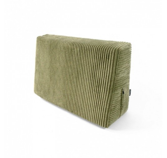 Coussin latéral pour palettes | Velours côtelé | 60x40 cm | Couleur vert