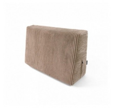 Coussin latéral pour palettes | Velours côtelé | 60x40 cm | Couleur marron