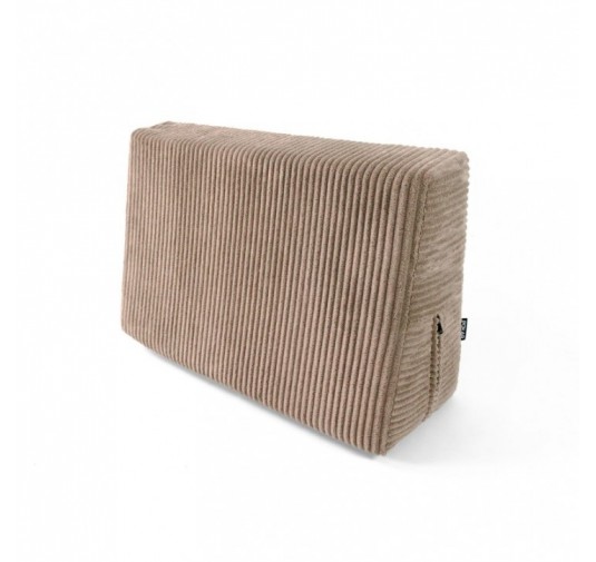 Coussin latéral pour palettes | Velours côtelé | 60x40 cm | Couleur marron