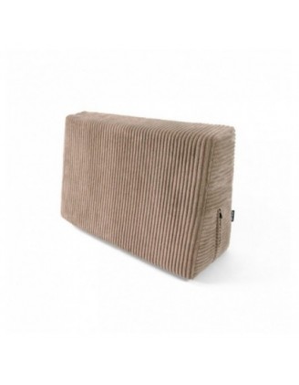 Coussin latéral pour palettes | Velours côtelé | 60x40 cm | Couleur marron