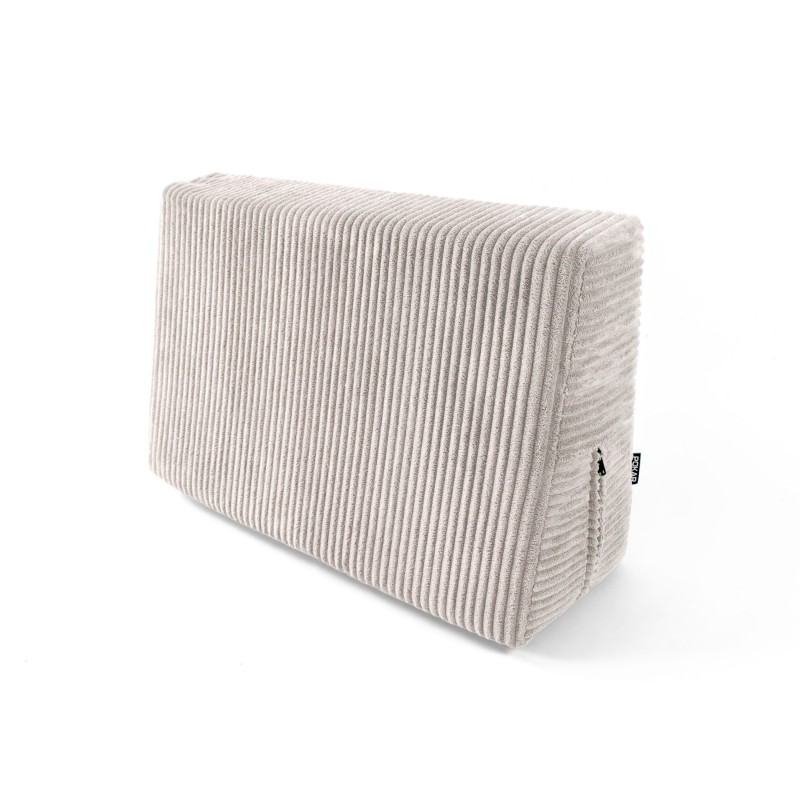 Coussin latéral pour palettes | Velours côtelé | 60x40 cm | Couleur beige foncé