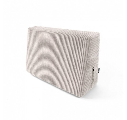 Coussin latéral pour palettes | Velours côtelé | 60x40 cm | Couleur beige foncé