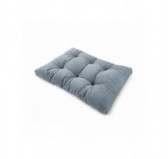 Coussin de siège matelassé pour palettes | Velours côtelé | 120x80 cm | Couleur bleu