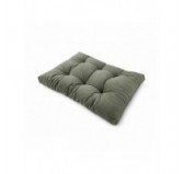 Coussin de siège matelassé pour palettes | Velours côtelé | 120x80 cm | Couleur vert