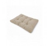 Coussin de siège matelassé pour palettes | Velours côtelé | 120x80 cm | Couleur marron