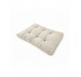 Coussin de siège matelassé pour palettes | Velours côtelé | 120x80 cm | Couleur beige foncé