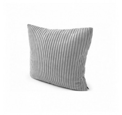 Coussin décoratif matelassé pour palettes | Velours côtelé | 40x40 cm | Couleur gris