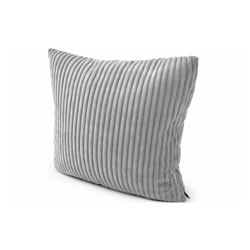 Coussin décoratif matelassé pour palettes | Velours côtelé | 40x40 cm | Couleur gris