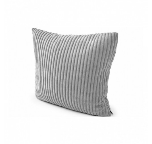 Coussin décoratif matelassé pour palettes | Velours côtelé | 40x40 cm | Couleur gris