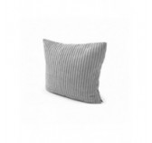 Coussin décoratif matelassé pour palettes | Velours côtelé | 40x40 cm | Couleur gris