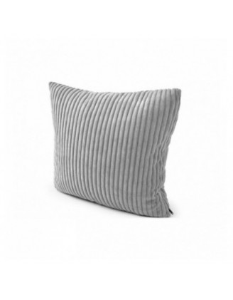 Coussin décoratif matelassé pour palettes | Velours côtelé | 40x40 cm | Couleur gris