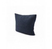 Coussin décoratif matelassé pour palettes | Velours côtelé | 40x40 cm | Couleur bleu foncé