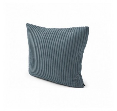 Coussin décoratif matelassé pour palettes | Velours côtelé | 40x40 cm | Couleur bleu