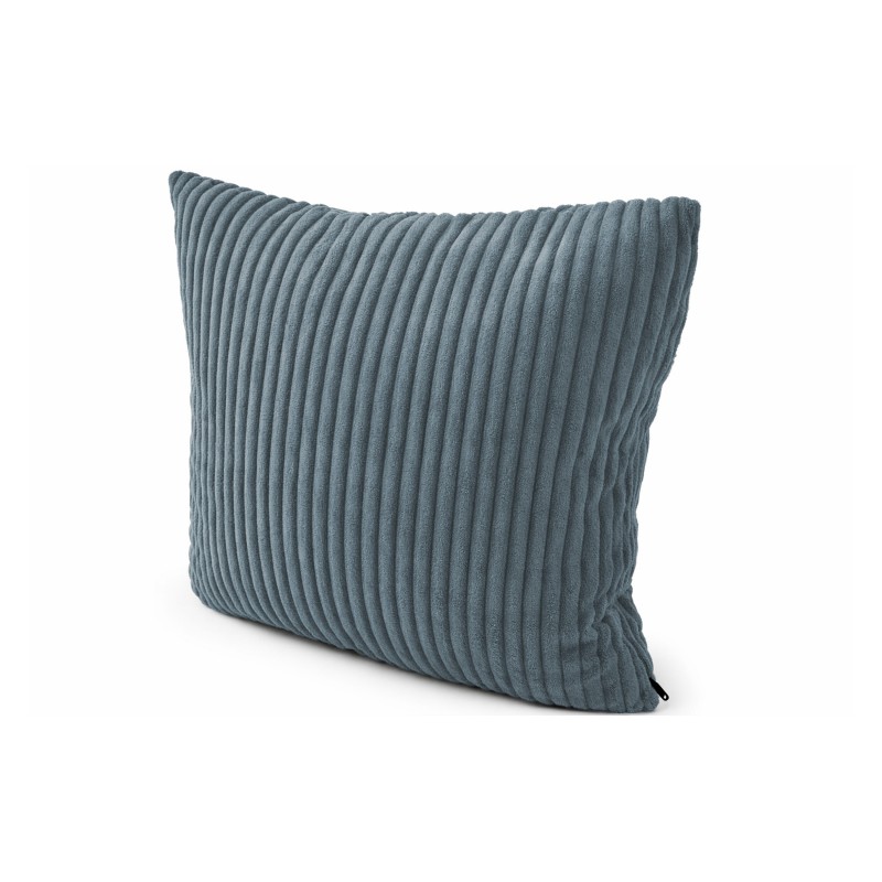 Coussin décoratif matelassé pour palettes | Velours côtelé | 40x40 cm | Couleur bleu