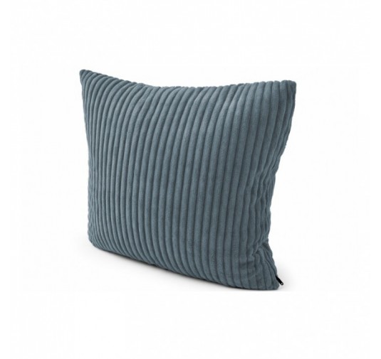 Coussin décoratif matelassé pour palettes | Velours côtelé | 40x40 cm | Couleur bleu