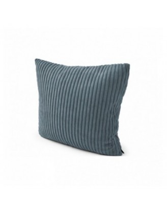 Coussin décoratif matelassé pour palettes | Velours côtelé | 40x40 cm | Couleur bleu