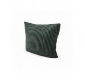 Coussin décoratif matelassé pour palettes | Velours côtelé | 40x40 cm | Couleur vert foncé