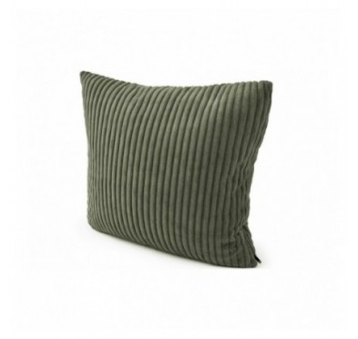 Coussin décoratif matelassé pour palettes | Velours côtelé | 40x40 cm | Couleur vert