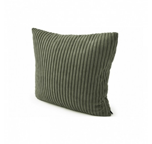 Coussin décoratif matelassé pour palettes | Velours côtelé | 40x40 cm | Couleur vert