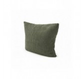 Coussin décoratif matelassé pour palettes | Velours côtelé | 40x40 cm | Couleur vert