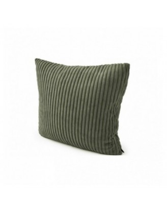 Coussin décoratif matelassé pour palettes | Velours côtelé | 40x40 cm | Couleur vert
