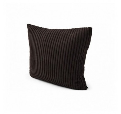 Coussin décoratif matelassé pour palettes | Velours côtelé | 40x40 cm | Couleur marron foncé
