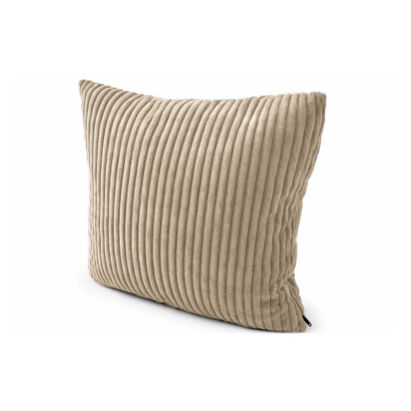 Coussin décoratif matelassé pour palettes | Velours côtelé | 40x40 cm | Couleur marron