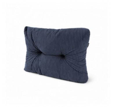 Coussin latéral matelassé pour palettes | Velours côtelé | 60x40 cm | Couleur bleu foncé