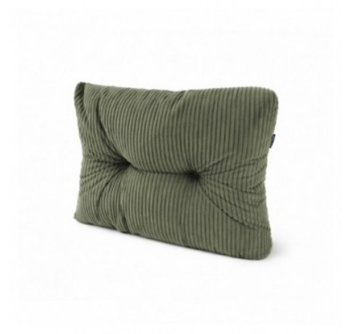 Coussin latéral matelassé pour palettes | Velours côtelé | 60x40 cm | Couleur vert