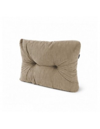 Coussin latéral matelassé pour palettes | Velours côtelé | 60x40 cm | Couleur marron