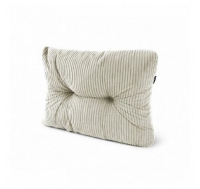 Coussin latéral matelassé pour palettes | Velours côtelé | 60x40 cm | Couleur beige foncé