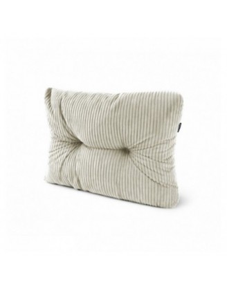 Coussin latéral matelassé pour palettes | Velours côtelé | 60x40 cm | Couleur beige foncé