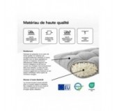 Set de 2 coussins de jardin matelassés pour palettes | Velours côtelé | Couleur bleu foncé