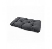 Coussin de siège matelassé pour palettes | Velours côtelé | 120x60 cm | Couleur gris foncé