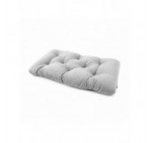 Coussin de siège matelassé pour palettes | Velours côtelé | 120x60 cm | Couleur gris