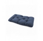 Coussin de siège matelassé pour palettes | Velours côtelé | 120x60 cm | Couleur bleu foncé