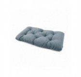 Coussin de siège matelassé pour palettes | Velours côtelé | 120x60 cm | Couleur bleu