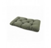 Coussin de siège matelassé pour palettes | Velours côtelé | 120x60 cm | Couleur vert