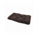 Coussin de siège matelassé pour palettes | Velours côtelé | 120x60 cm | Couleur marron foncé