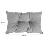 Coussin de Dossier de Chaise de Jardin Gris 60x40