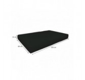 Set de 2 Coussins pour Palettes Imperméable 120x80 + 120x40 Anthracite