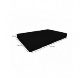 Set de 2 Coussins pour Palettes Imperméable 120x80 + 120x40 Noir